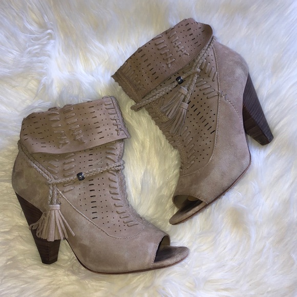 Dolce Vita Peek Toe Booties Size 8 - Picture 2 of 8